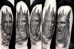 The lord of the rings The Witch King fading away tattoo idea