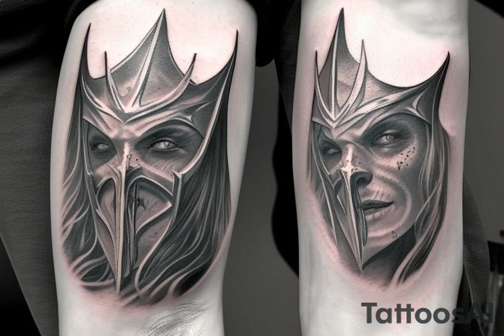 Witch-king of Angmar fading away tattoo idea