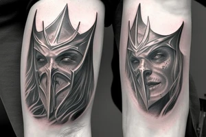 Witch-king of Angmar fading away tattoo idea