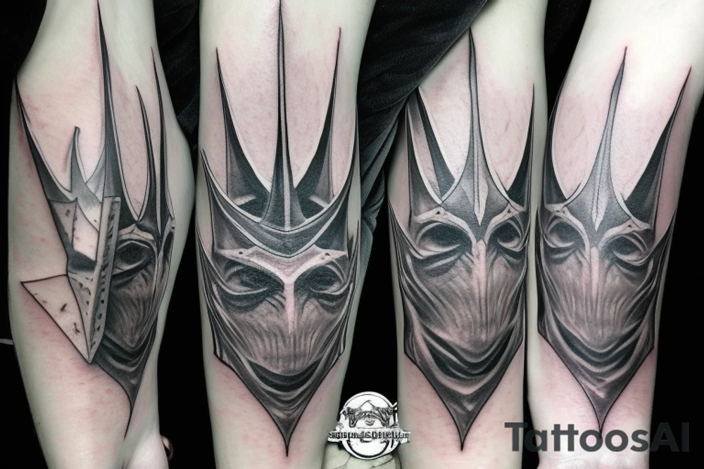 Witch-king of Angmar fading away tattoo idea