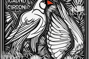 A cardinal flying away from his cage, on the cage have a plaque that says "I'm Free" and the cage have an open gate tattoo idea