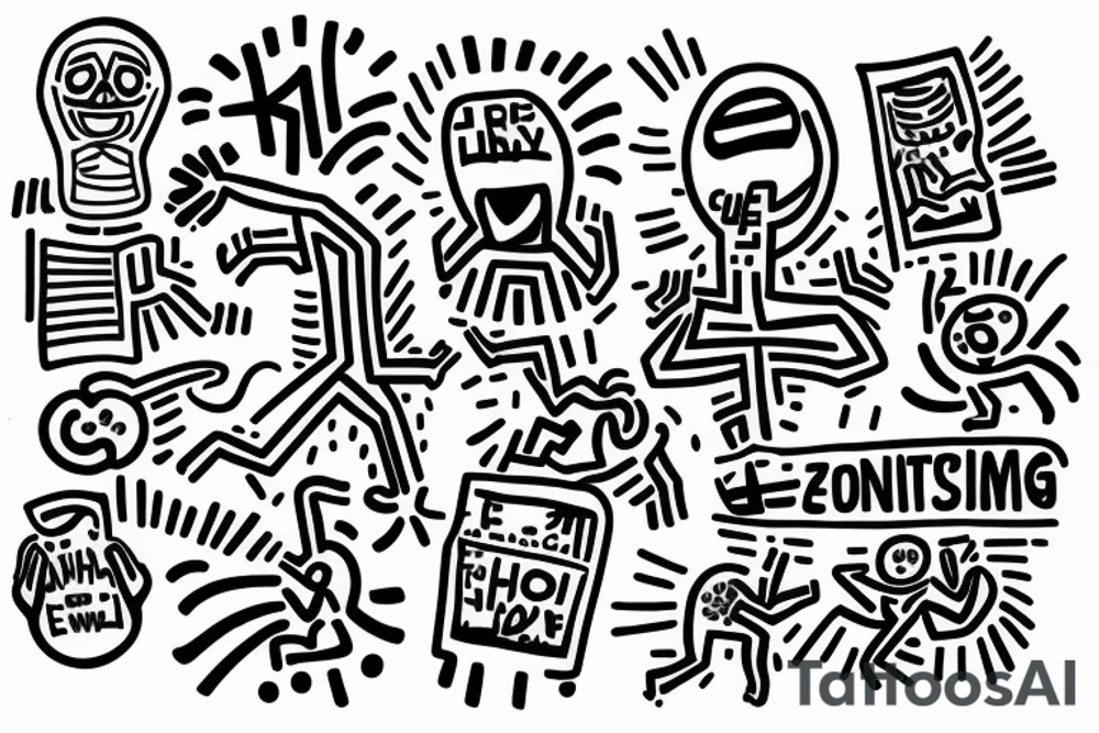 the emotion anxiety tattoo idea