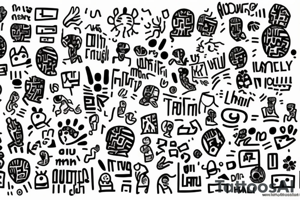 the emotion anxiety tattoo idea