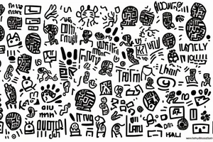 the emotion anxiety tattoo idea