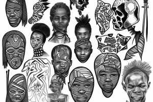African Survivor tattoo idea