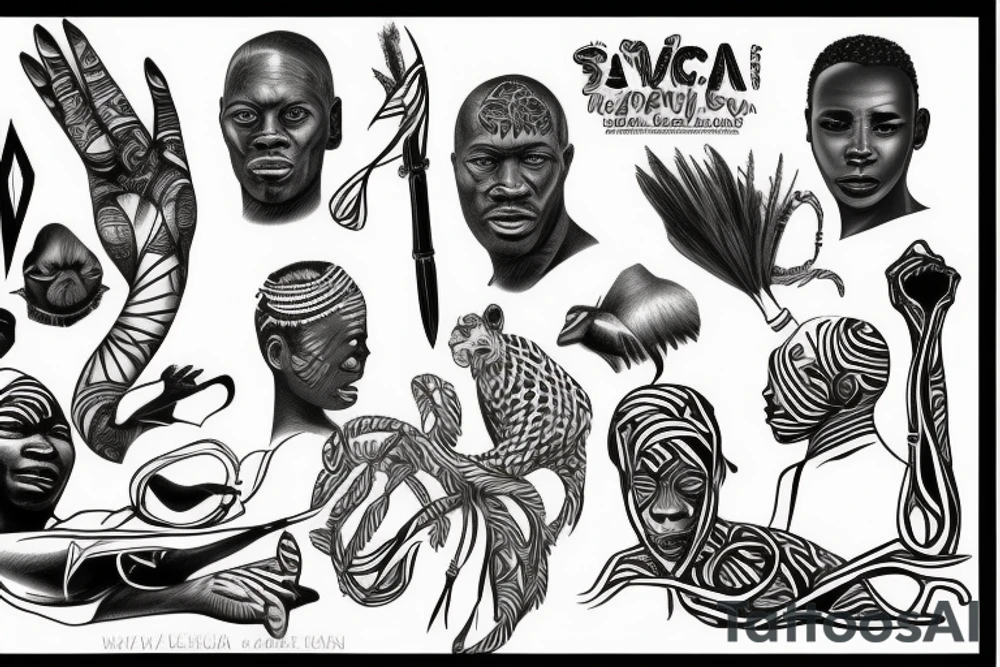 African Survivor tattoo idea