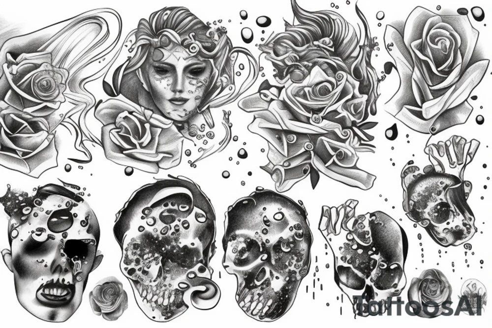 let the water wash away everything that i’ve become tattoo idea