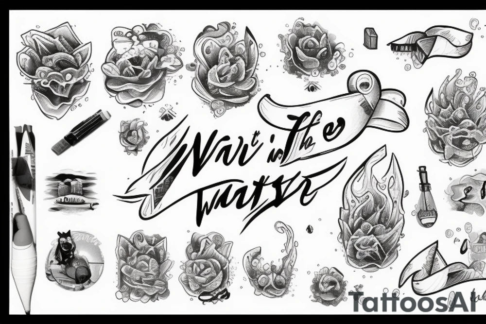 let the water wash away everything that i’ve become tattoo idea