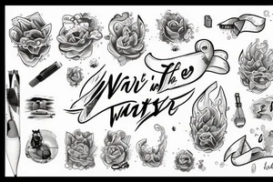 let the water wash away everything that i’ve become tattoo idea