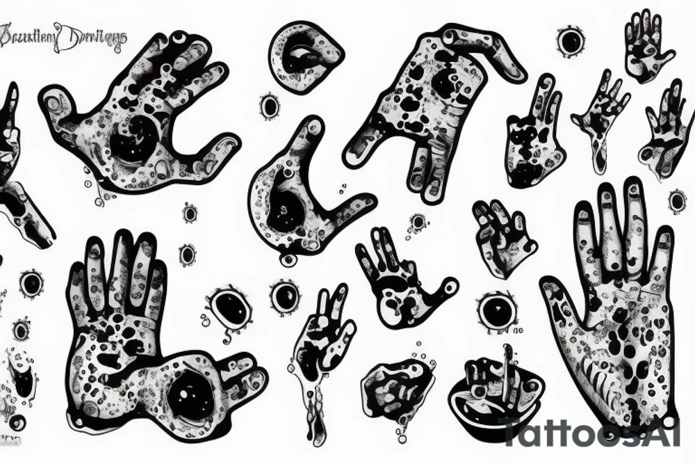 water washing away bloody hands tattoo idea