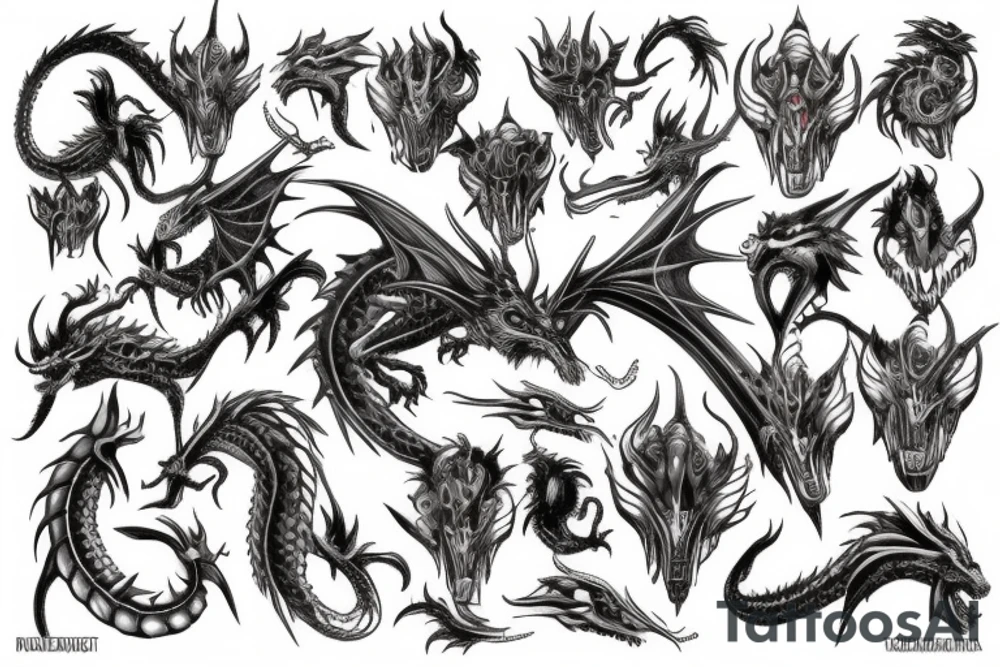 dragon tattoo idea
