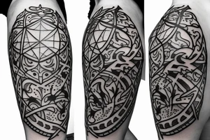 Small medieval hourglass tattoo idea