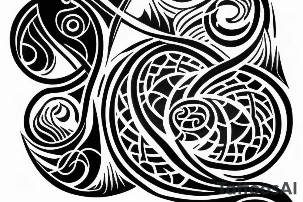 Yin and Yang hourglass tattoo tattoo idea