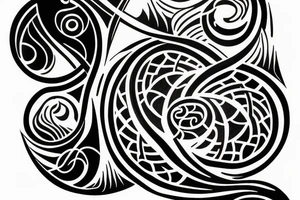 Yin and Yang hourglass tattoo tattoo idea
