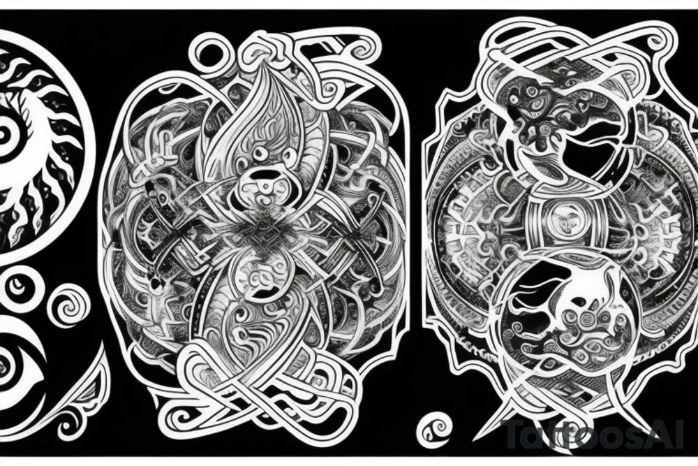 Yin and Yang tattoo idea