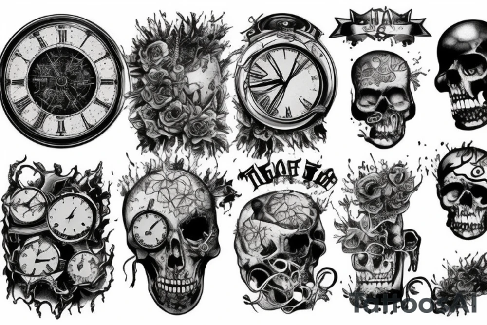 Adam creation, Time Machine death tattoo idea