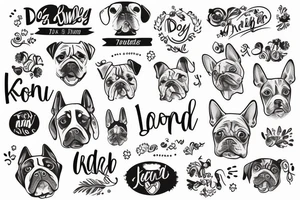 dog name tag koda tattoo idea
