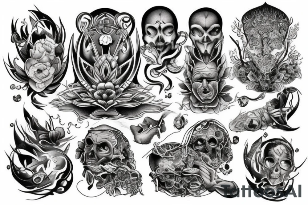 God and algens tattoo idea