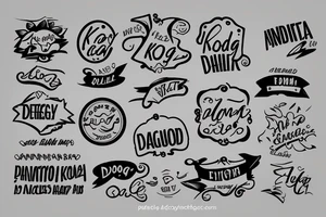 dog name tag koda tattoo idea