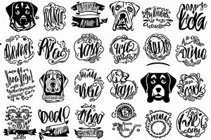 dog name tag koda tattoo idea