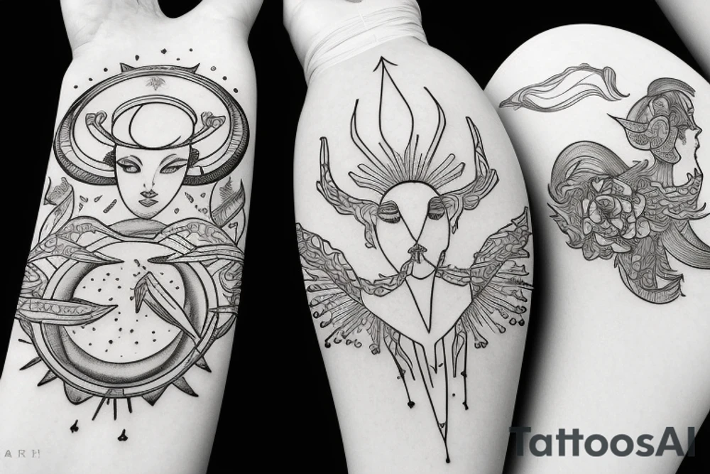 Aries sun, libra moon, Taurus rising tattoo idea