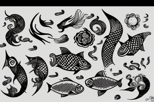 Pisces venus tattoo idea