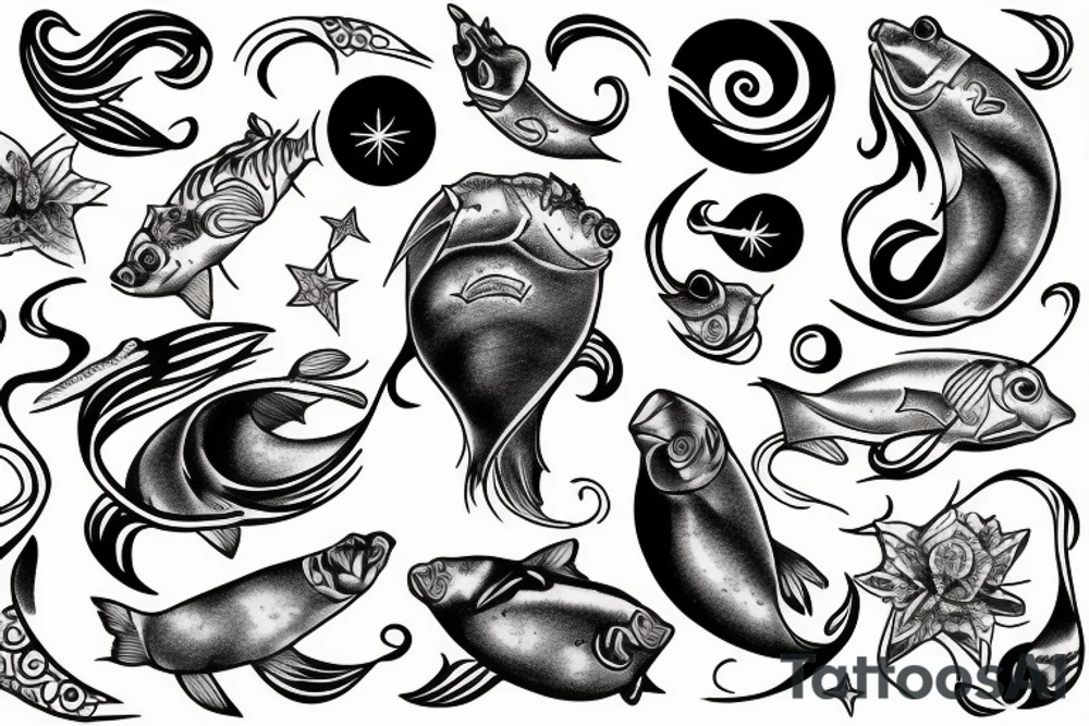 Pisces venus tattoo idea