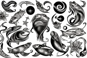 Pisces venus tattoo idea