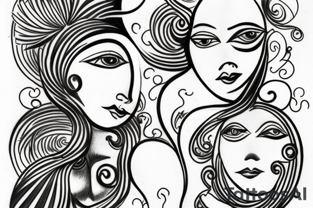 Pisces venus tattoo idea