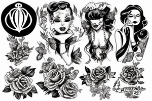 Girl body tattoo idea