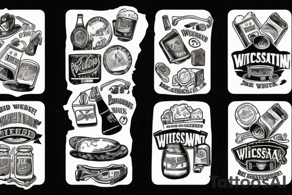 Wisconsin, beer, cheese, brats tattoo idea
