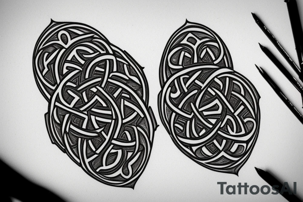 Bear triquetra tattoo idea