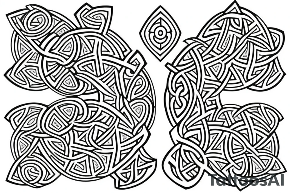 Bear triquetra tattoo idea