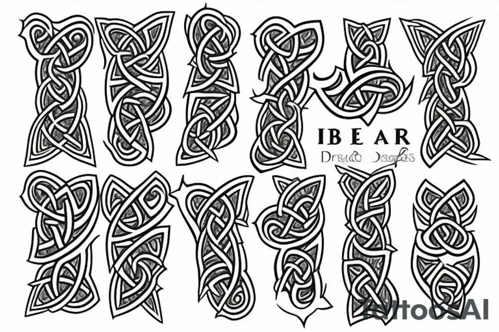 Bear triquetra tattoo idea