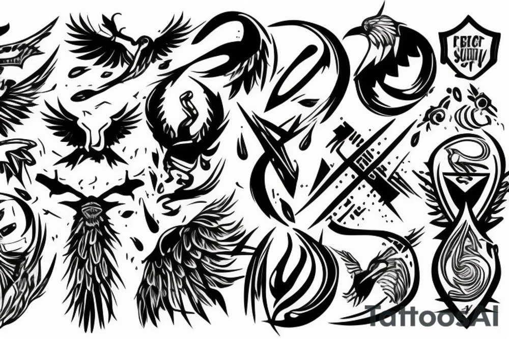 Freedom and survival tattoo idea