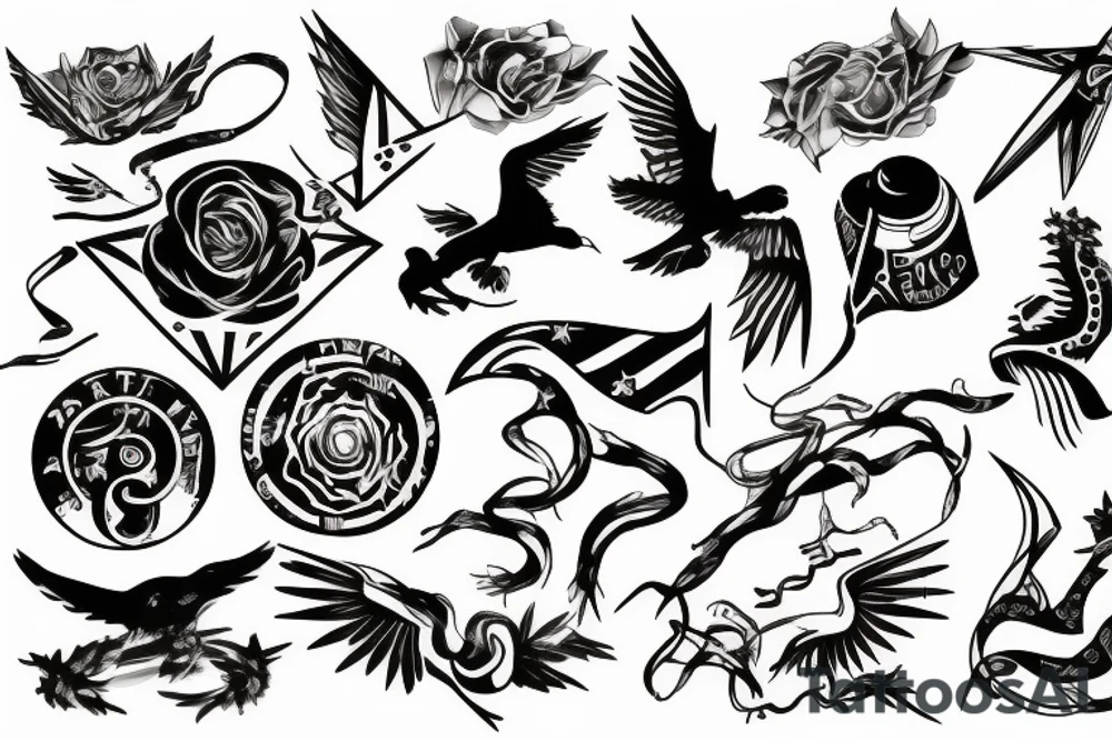Freedom and survival tattoo idea