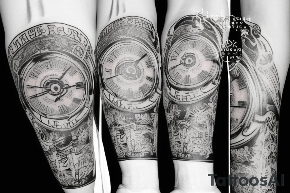 Timeless upper high tattoo idea