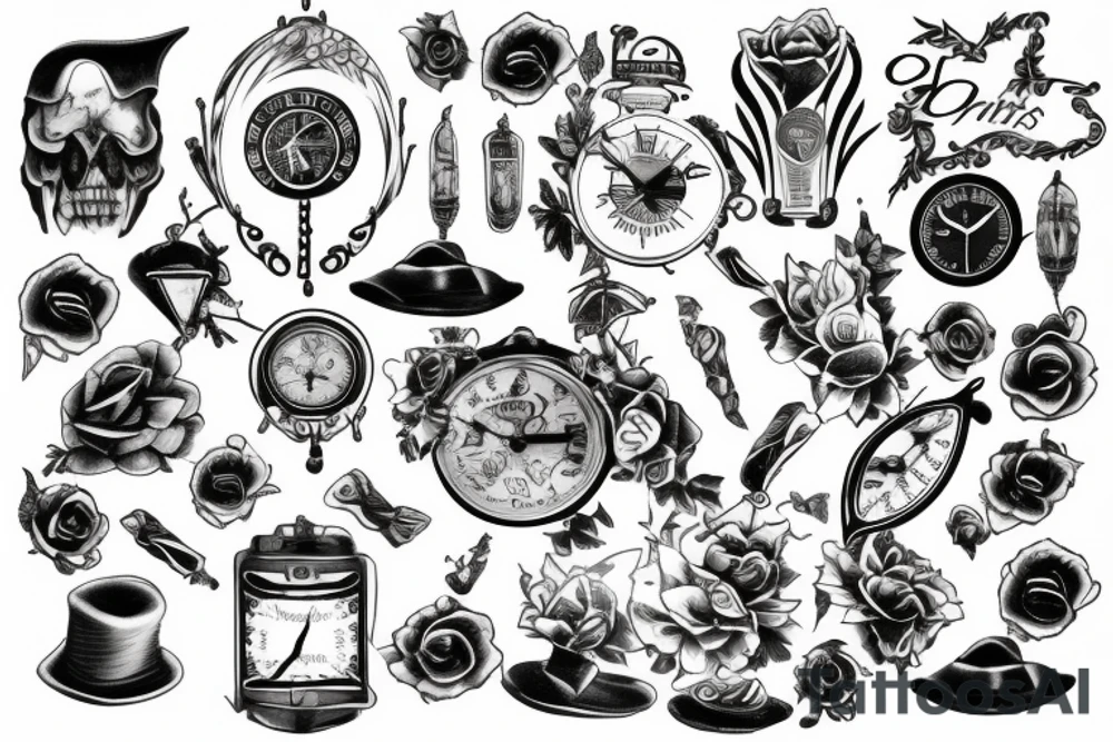Timeless upper high tattoo idea