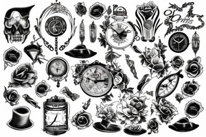 Timeless upper high tattoo idea
