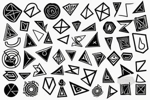 Life has ups and downs but always look forward tattoo idea