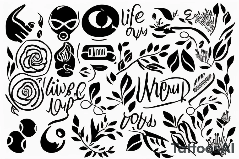 Life has ups and downs but always look forward tattoo idea Life has ups and downs but always look forward tattoo idea