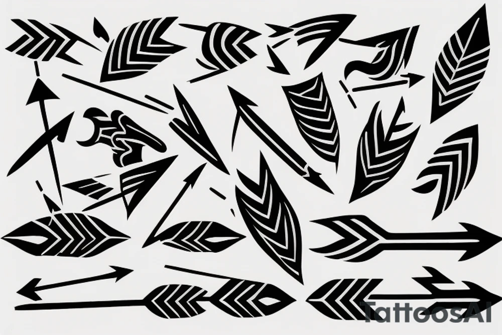 Arrows representing life tattoo idea