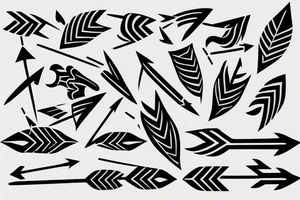 Arrows representing life tattoo idea