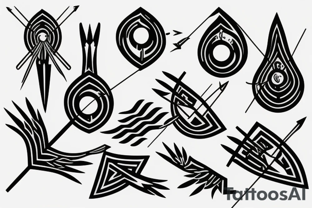 Arrows representing life tattoo idea