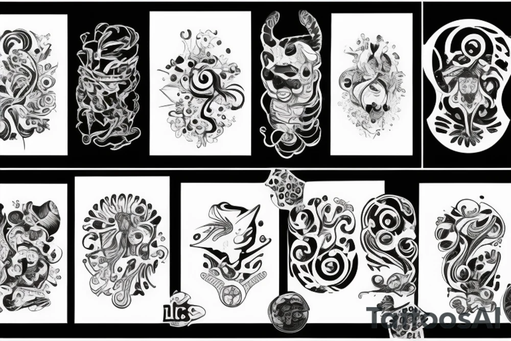 nieskończoność uśmiech liczba tattoo idea