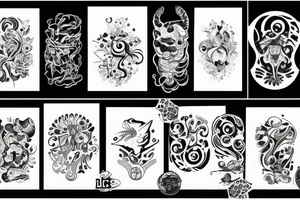 nieskończoność uśmiech liczba tattoo idea