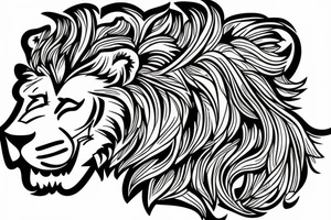 A lion eating a heart tattoo idea
