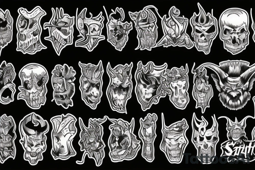 satan tattoo idea