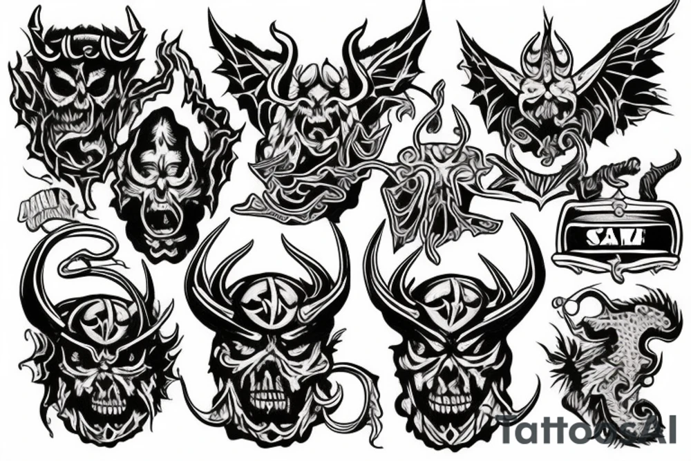 satan tattoo idea