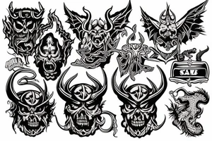 satan tattoo idea